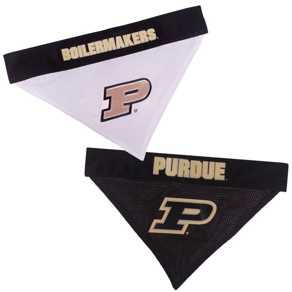 Pets First Collegiate Purdue Boilermakers‎ Reversible Dog Collar Bandana L / XL